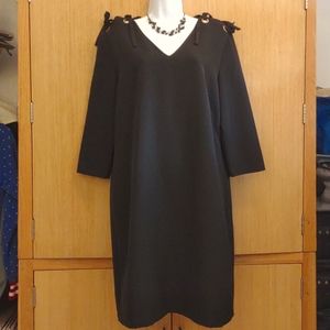 +SZ NWT Tahari SZ 16 3/4Sleeve Black Dress.